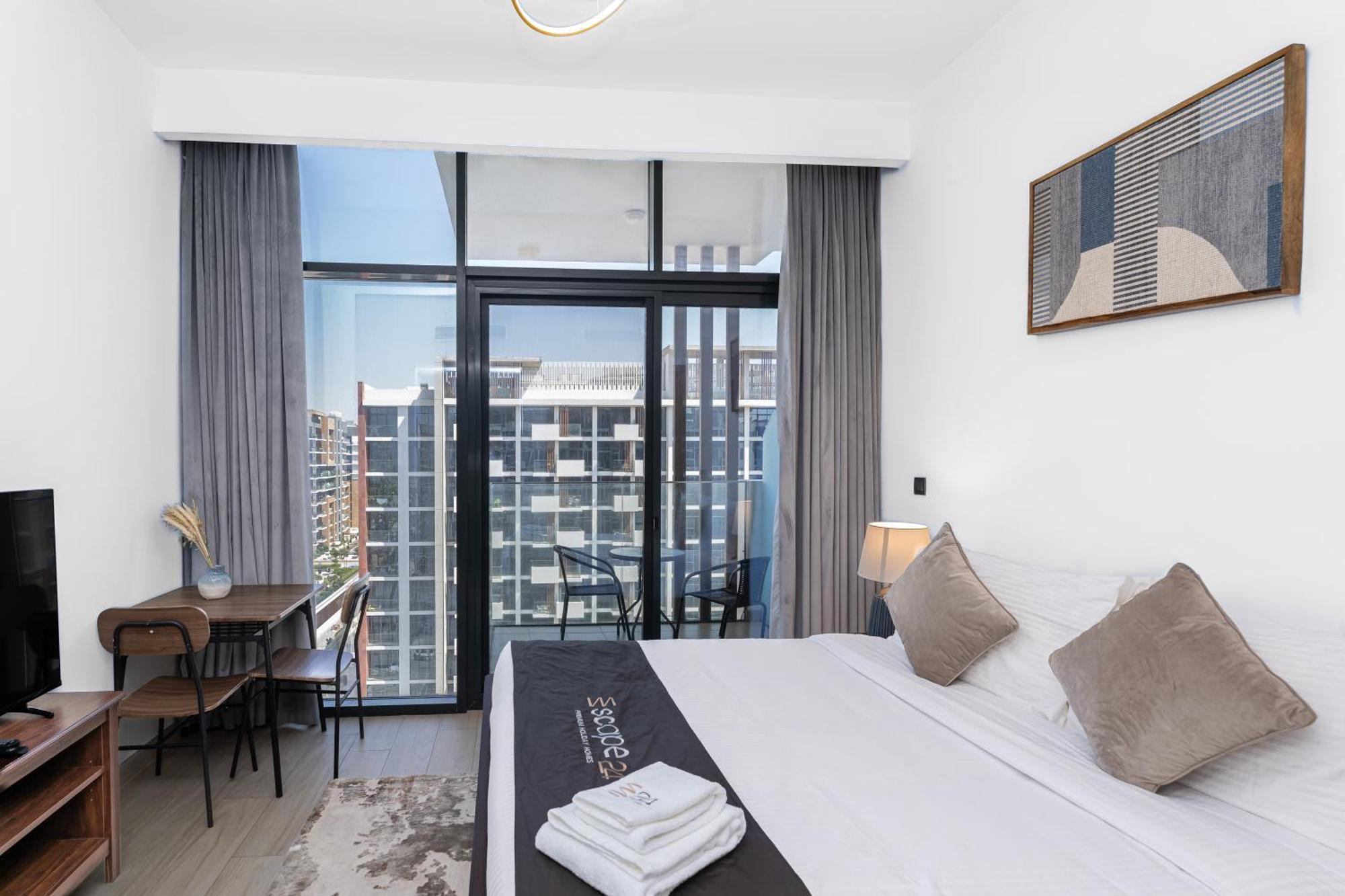 Escape24 Stylish Studio Azizi Riviera 8 Meydan One Dubai Eksteriør billede