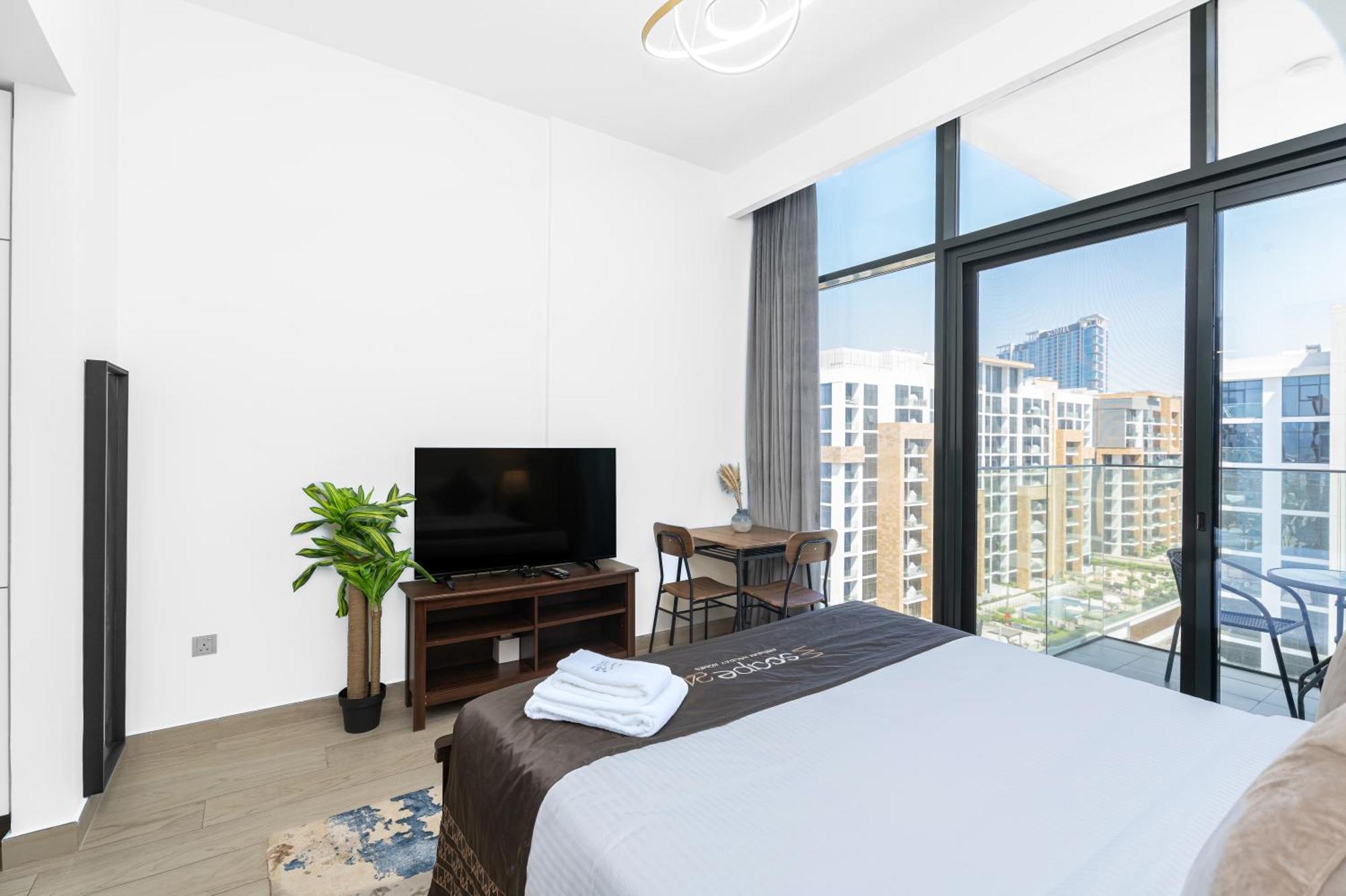 Escape24 Stylish Studio Azizi Riviera 8 Meydan One Dubai Eksteriør billede