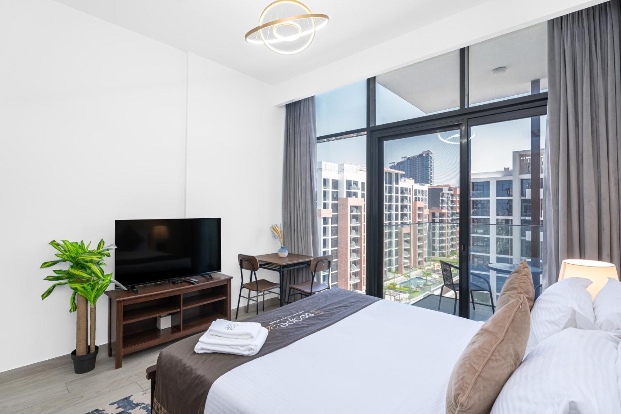 Escape24 Stylish Studio Azizi Riviera 8 Meydan One Dubai Eksteriør billede